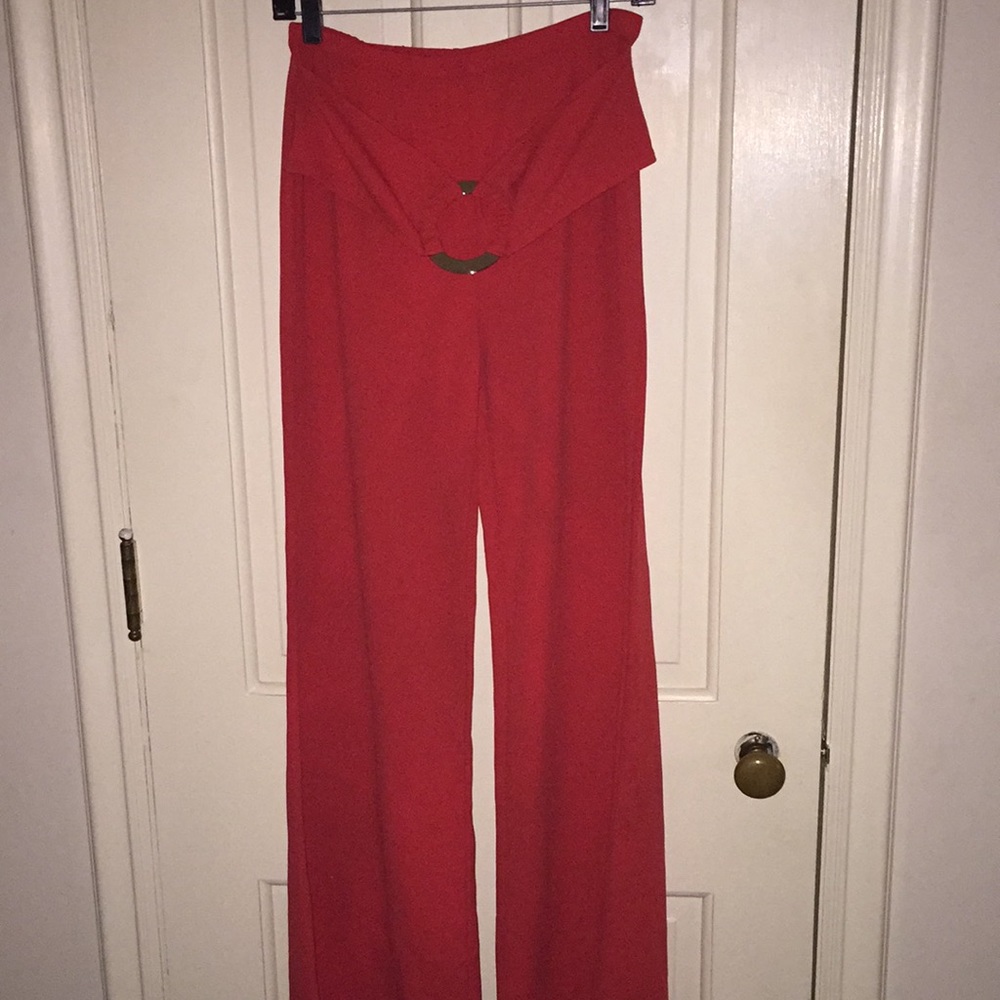 Fashion Nova Belted Wide Leg Slacks